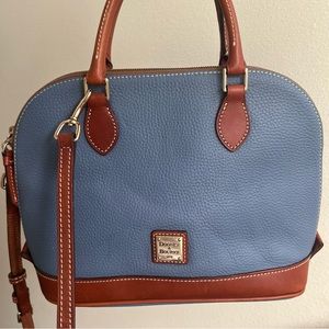 Dooney & Burke Pebble Grain Zip Satchel
